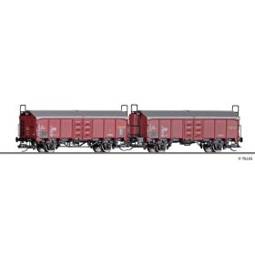   Tillig 1034 Eltolható tetejű teherkocsi-pár, Utz/Tms, CSD (E4) (TT)