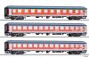Tillig 1044 Személykocsi-készlet, 3-részes négytengelyes Schleswig-Holstein-Express, DB-AG 