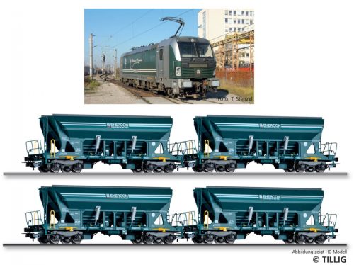 Tillig 1094 Tehervonat-készlet: BR 193 Vectron villanymozdony tehervonattal, Enercon GmbH (E6) (TT)