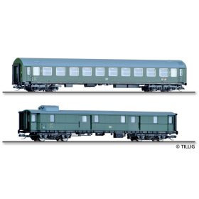   Tillig 1095 Személykocsi poggyászkocsival, négytengelyes B és Pw4i-32, D 118 Leipzig-Köln, DR (E3) (TT) - Set 4