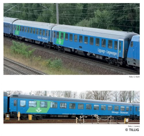 Tillig 1102 Személykocsi-készlet, 3-részes RDC Deutschland GmbH (E6) (TT)