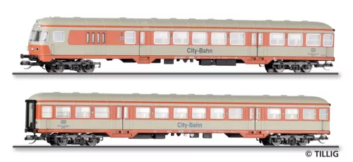 Tillig 1127 Személykocsi-pár vezérlőkocsival, City-Bahn, DB (E4) (TT)