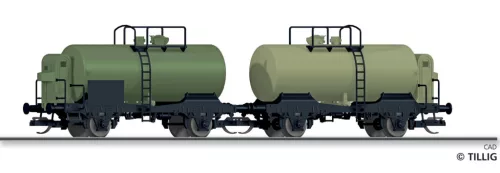 Tillig 1140 Tartálykocsi-pár fékházzal, R, CSD (E3) (TT)