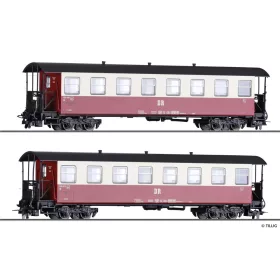  Tillig 13981 Személykocsi-pár, 2 db négytengelyes KB4ip, DR (E4) (H0m)