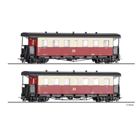   Tillig 13995 Személykocsi-pár, négytengelyes KBD4i, DR (E4) (H0m)