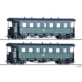   Tillig 13996 Személykocsi-pár, négytengelyes KBD4i, DR (E3) (H0m)