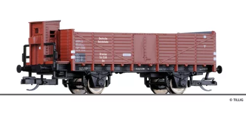 Tillig 14298 Nyitott teherkocsi fékházzal, Om Breslau, DRG (E2) (TT)