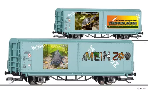 Tillig 14858 Eltolható oldalfalú teherkocsi, Hbis-tt, START - Mein Zoo (TT)