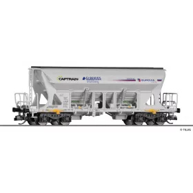   Tillig 15334 Önürítős négytengelyes teherkocsi, Faccns, CAPTRAIN / EUROVIA (E6) (TT)