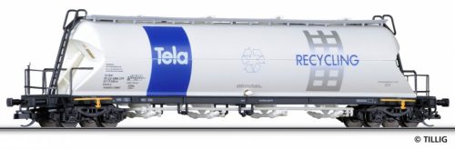 Tillig 15489 Poranyagszállító négytengelyes teherkocsi, SBB/TELA-Recycling (E6) (TT)