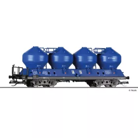   Tillig 15864 Poranyagszállító négytengelyes silókocsi, Uacs, PKP-Cargo (E6) (TT)