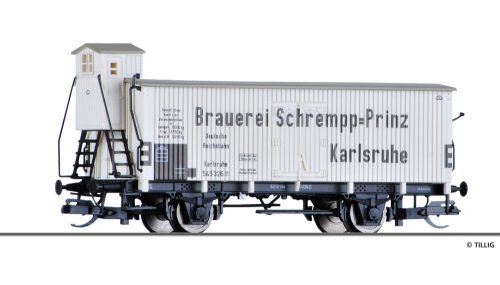 Tillig 17370 Hűtőkocsi fékházzal, Brauerei Schrempp-Prinz, DRG (E2) (TT)