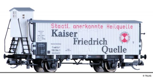 Tillig 17371 Hűtőkocsi fékházzal, Kaiser Friedrich Quelle, DRG (E2) (TT)