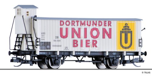 Tillig 17373 Hűtőkocsi fékházzal, Dortmunder Union Bier, DB (E3) (TT)