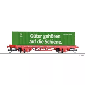   Tillig 17487 Konténerszállító teherkocsi, Lgs - DB-AG (E6) (TT)