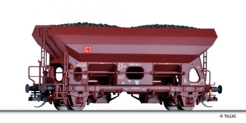 Tillig 17531 Önürítős teherkocsi, Fcs 092, szén rakománnyal, DB-AG (E6) (TT)