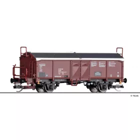   Tillig 17671 Eltolható tetejű teherkocsi fékállással, Tms 5756, DR (E4) (TT)