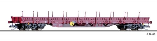 Tillig 18122 Alacsony oldalfalú négytengelyes teherkocsi, Res, ERMEWA (E6) (TT)