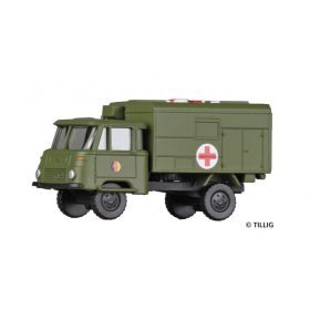   Tillig 19040 Robur LO 1801 dobozos katonai teherautó - Krankentransportwagen NVA (TT)