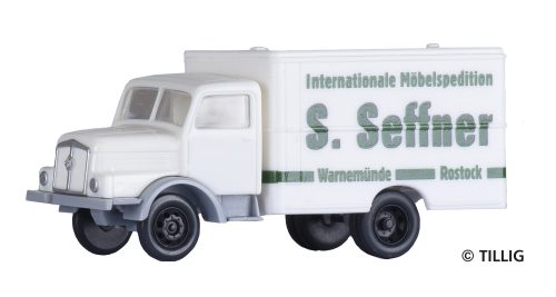 Tillig 19066 IFA H3A dobozos teherautó, Spedition Seffner (TT)