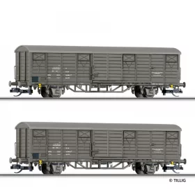 Tillig 501324 Fedett teherkocsi-pár, VEB Leuna-Werke Walter Ulbricht, DR (E4) (TT)