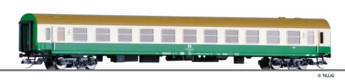 Tillig 502451 Fekvőhelyes személykocsi, négytengelyes Halberstadt típus, Bcme, 2. osztály, DR (E4) (TT)