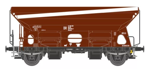 Tillig 502528 Önürítős teherkocsi, Versuchswagen, Ommtu, DR (E4) (TT)