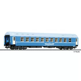 Tillig 74775 Hálókocsi, négytengelyes WLAB, Y sorozat, PKP, kék (E5) (H0)