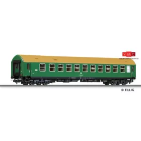 Tillig 74806 Hálókocsi, négytengelyes WLAB, Y sorozat, zöld, DB-AG (E4-5)