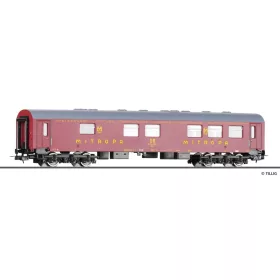   Tillig 75015 Étkezőkocsi, négytengelyes ReKo, MITROPA, DR (E4) (H0)