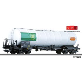 Tillig 76510 Tartálykocsi, négytengelyes ÖBB, BP/WASCOSA (E6) (H0)