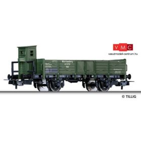 Tillig 76550 Alacsony oldalfalú teherkocsi fékházzal, K.W.St.E. (E1) (H0)