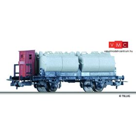   Tillig 76626 Mészedényszállító teherkocsi fékházzal, VEB Stickstoffwerk Piesteritz, DR (E3) (H0)