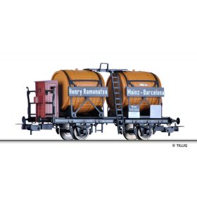   Tillig 76659 Borhordós teherkocsi fékházzal, Henry Ramonatxo, DRG (E2) (H0)