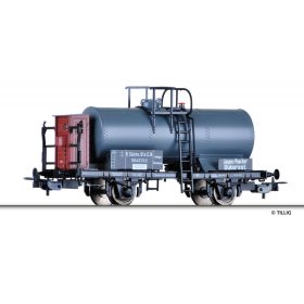   Tillig 76702 Tartálykocsi fékházzal, Jaques Paucker Bukarest / K.Sächs.Sts.EB (E1) (H0)