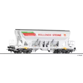   Tillig 77027 Önürítős négytengelyes teherkocsi, Faccns, GATX / HVLE / Mitteldeutsche Baustoffe (E6) (H0)