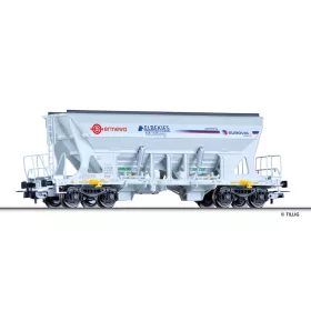   Tillig 77028 Önürítős négytengelyes teherkocsi, Faccns, Ermewa / EUROVIA (E6) (H0)