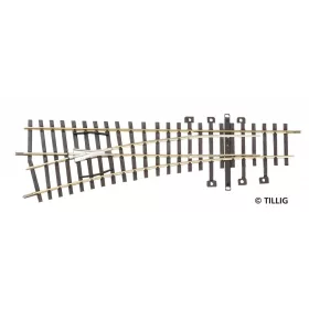 Tillig 82322 Balos váltó 15°, 185 mm (ex Pilz) (H0)