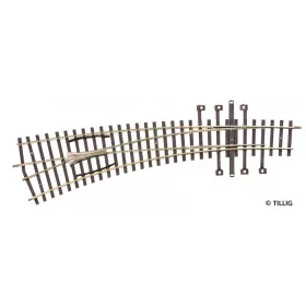 Tillig 82362 Íves balos váltó 15°/30° Radius 885 / 435 (ex Pilz) (H0)