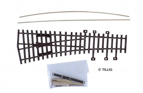 Tillig 82430 Balos váltó 15°, 185 mm (ex Pilz) - Építőkészlet (H0)