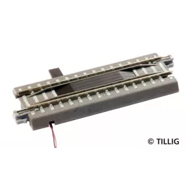 Tillig 83801 Elektromos ágyazatos kocsilekapcsoló, 83 mm (TT)