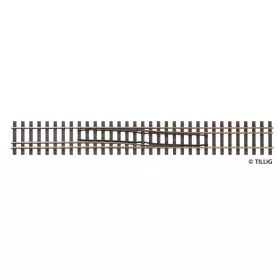 Tillig 85187 Sínszáláttérő vágány H0/H0m, balról-jobbra, 228 mm - Elite
