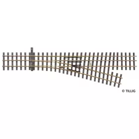 Tillig 85191 Vágányfonódott váltó H0/H0e, jobbos H0e kitérés, 228 mm - Elite