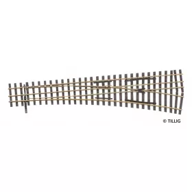 Tillig 85195 Vágányfonódott váltó H0/H0e, jobbos H0 kitérés, 228 mm - Elite