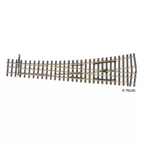 Tillig 85196 Vágányfonódott váltó H0/H0e, balos H0 kitérés, 228 mm - Elite