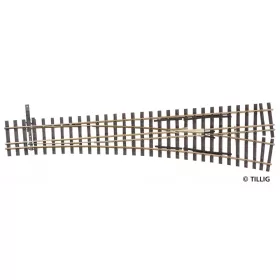 Tillig 85197 Vágányfonódott váltó H0/H0m, jobbos H0 kitérés, 228 mm - Elite