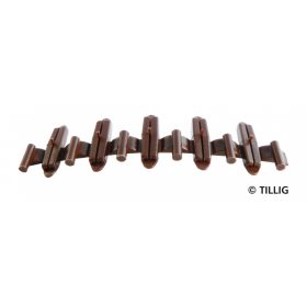 Tillig 85502 Szigetelő sínösszekötő (20 db), barnított