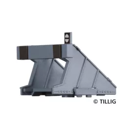 Tillig 85511 Ütközőbak, szürke, 4 db, Tillig ELITE sínrendszerhez (H0)