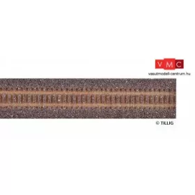 Tillig 86308 Sínágyazat flexibilis sínhez 680 mm, sötétbarna (TT)