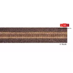 Tillig 86310 Sínágyazat 680 mm, beton (talpfa)rácshoz, sötétbarna (TT)